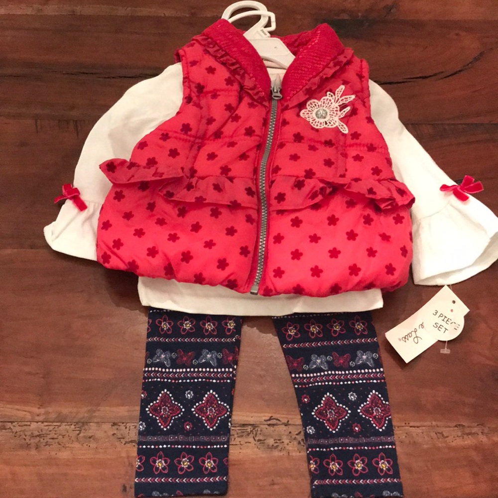 NWT Puffer Vest & Pant Set